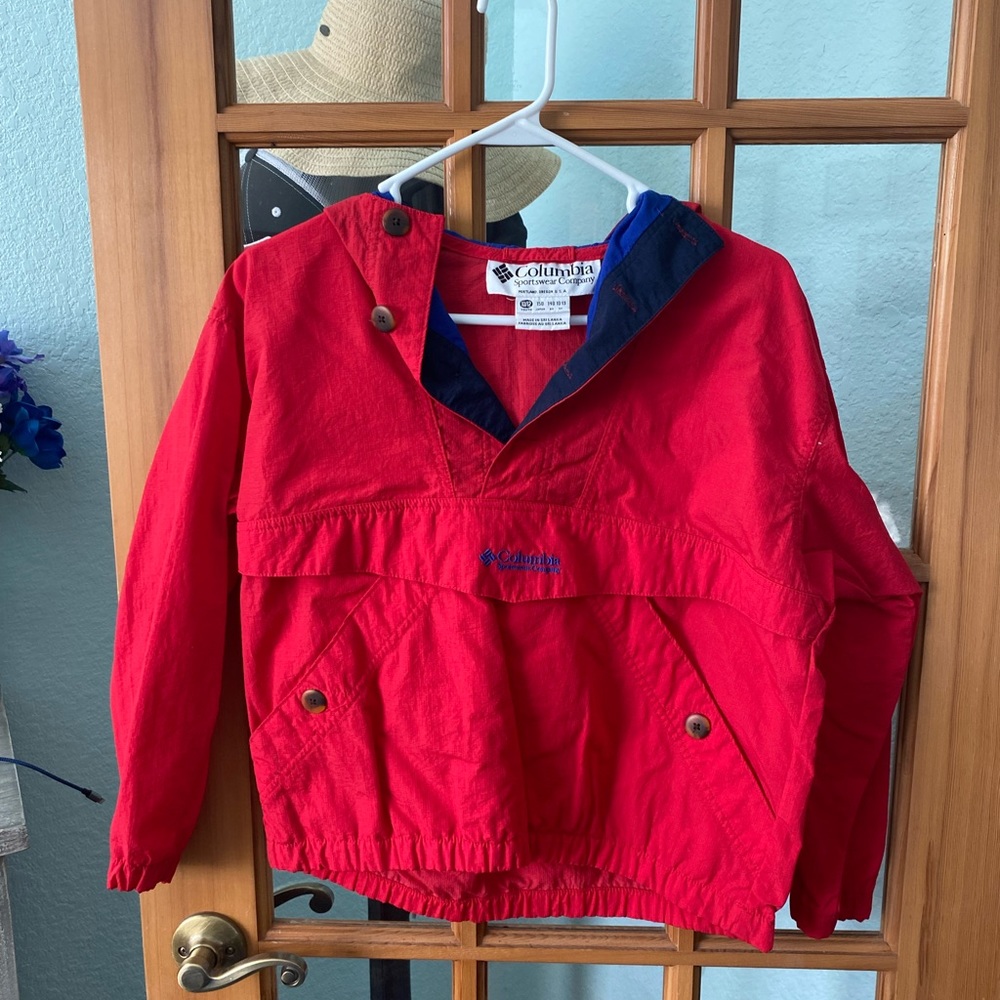 Columbia jacket pull over hooded boys size 10/12